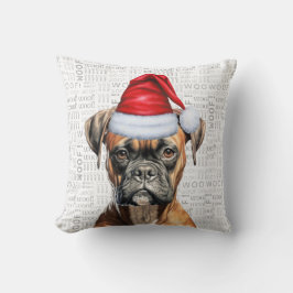 Boxer Dog Lover Weihnachtsfeiertag Kissen