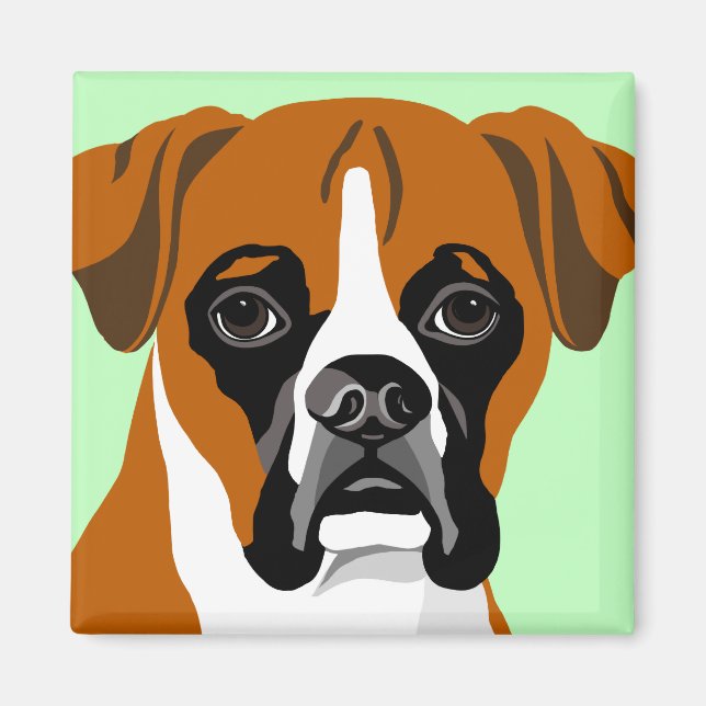 Boxer Dog Magnete (Vorne)