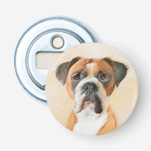 Boxer Dog Malerei unzugeschnittene ursprüngliche T Flaschenöffner
