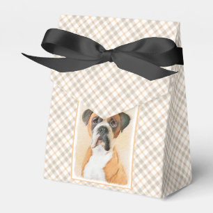 Boxer Dog Malerei unzugeschnittene ursprüngliche T Geschenkschachtel