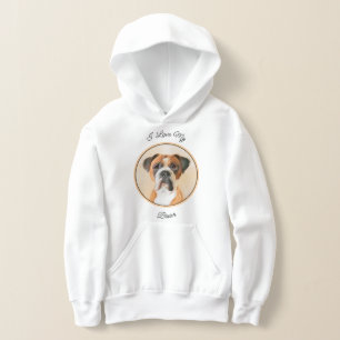 Boxer Dog Malerei unzugeschnittene ursprüngliche T Hoodie