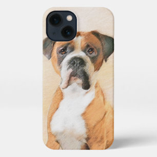 Boxer Dog Malerei unzugeschnittene ursprüngliche T iPhone 13 Hülle