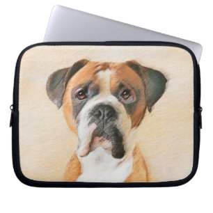 Boxer Dog Malerei unzugeschnittene ursprüngliche T Laptopschutzhülle