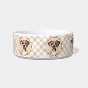 Boxer Dog Malerei unzugeschnittene ursprüngliche T Napf