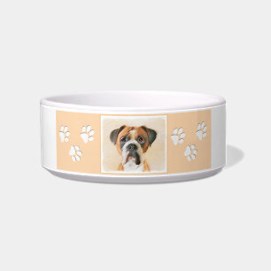 Boxer Dog Malerei unzugeschnittene ursprüngliche T Napf