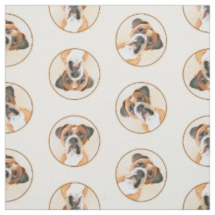 Boxer Dog Malerei unzugeschnittene ursprüngliche T Stoff