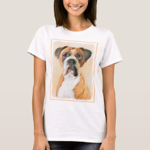 Boxer Dog Malerei unzugeschnittene ursprüngliche T T-Shirt