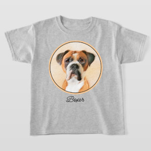 Boxer Dog Malerei unzugeschnittene ursprüngliche T T-Shirt