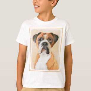 Boxer Dog Malerei unzugeschnittene ursprüngliche T T-Shirt