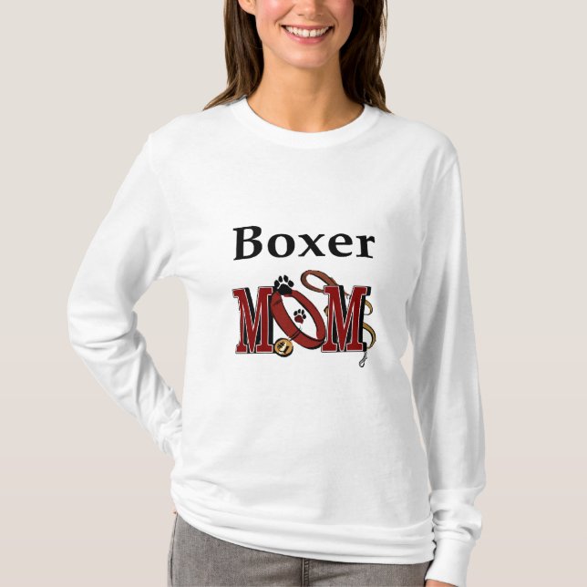 Boxer Dog MAMA T-Shirt (Vorderseite)