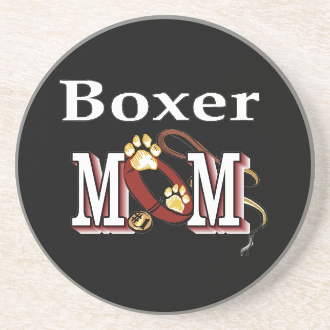 Boxer Dog MAMA Untersetzer (Vorne)