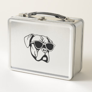 Boxer Dog Metall Brotdose