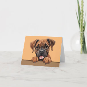Boxer Dog Notecard oder Dankeschön Karte
