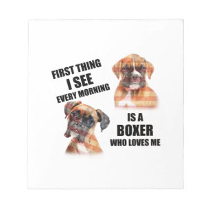 Boxer Dog Notizblock