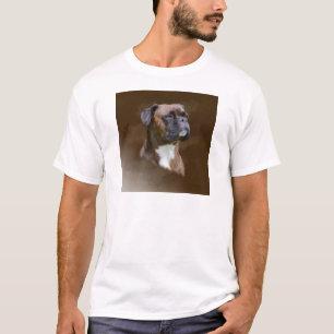 Boxer Dog Ölgemälde Porträt T-Shirt