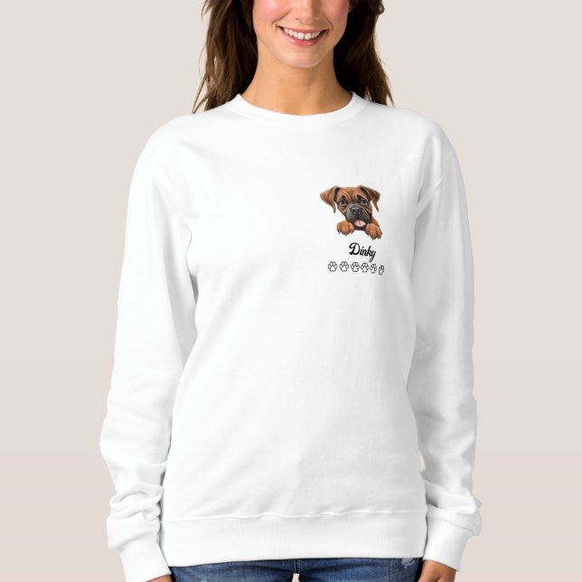 Boxer Dog Personalisiert T - Shirt (Vorderseite)