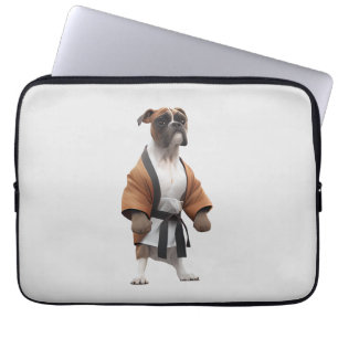 Boxer Dog Play Karate, Karate Champion Boxer Dog Laptopschutzhülle