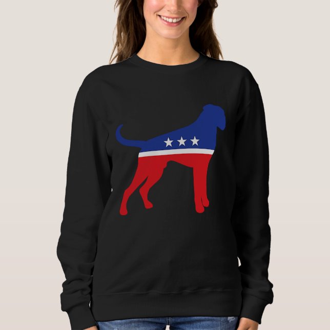 Boxer Dog  Political Symbol Election Mascot Sweatshirt (Vorderseite)