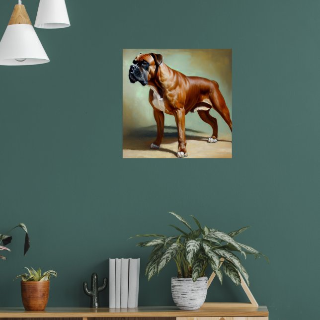 Boxer Dog Poster (Wohnzimmer 1)