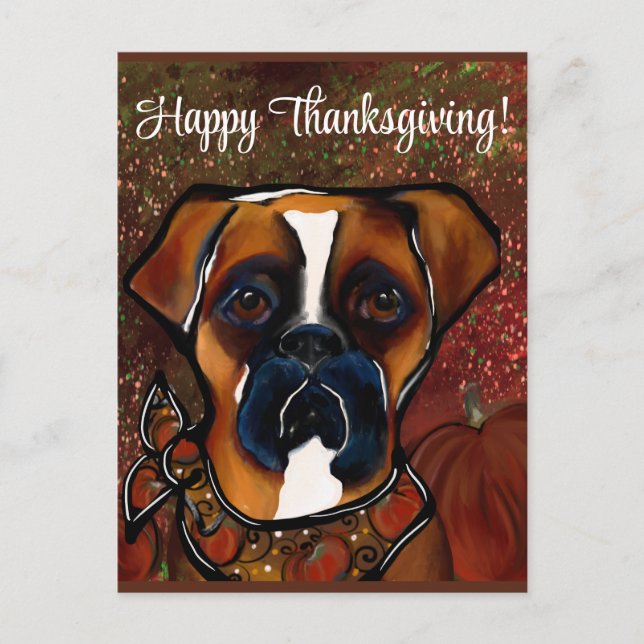 Boxer Dog Postkarte (Vorderseite)