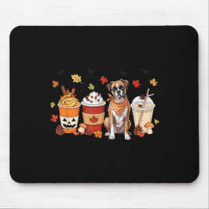 Boxer Dog Pumpkin Gewürzkaffee Frauen Männer falle Mousepad