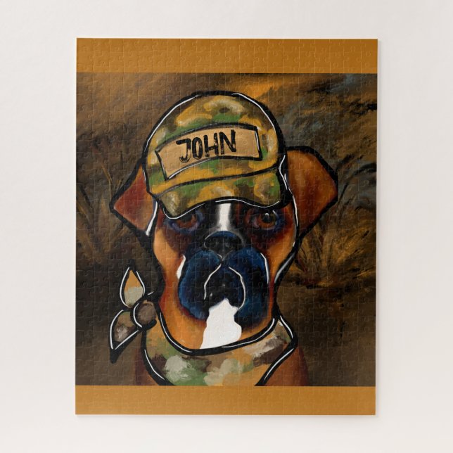 Boxer Dog Puzzle (Vertikal)