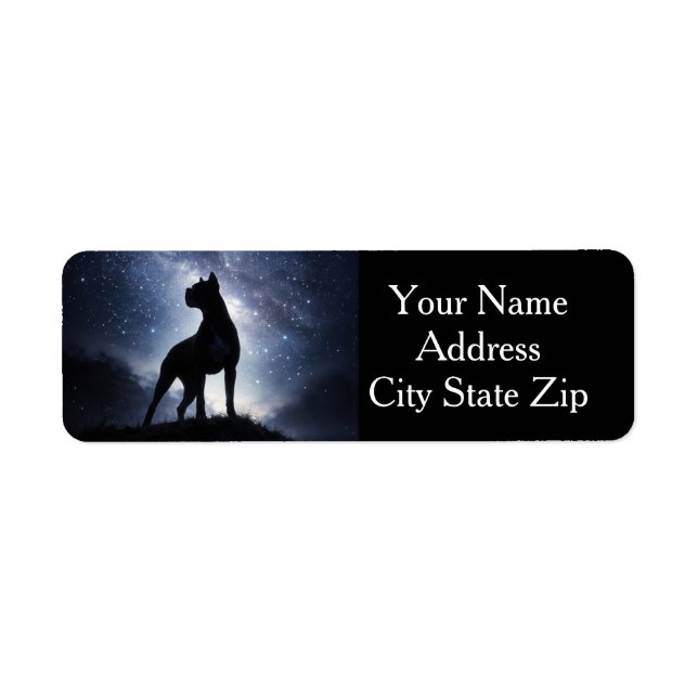 Boxer Dog Return Address (Vorne)