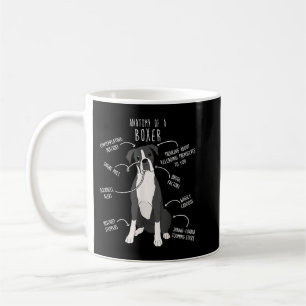 Boxer Dog Reverse Brindle Siegel Anatomie Funny Ni Kaffeetasse