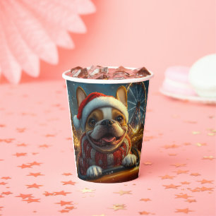 Boxer Dog Roller Untersetzer Weihnachten Pappbecher