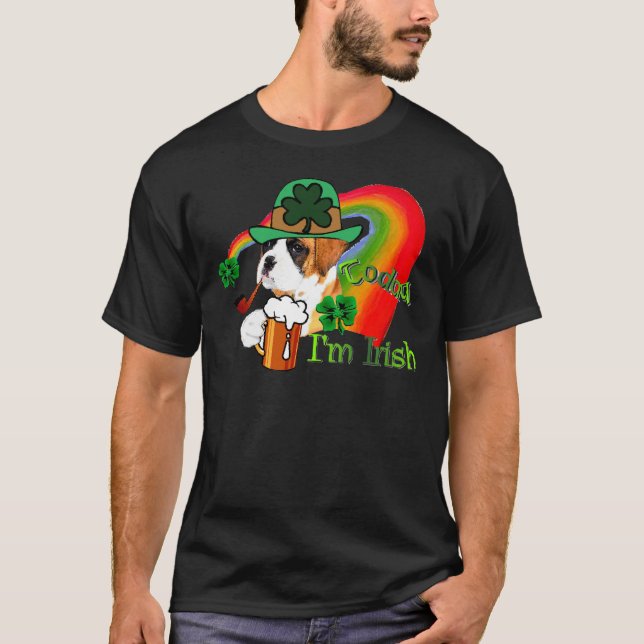 Boxer Dog St Patrick's Day T-Shirt (Vorderseite)
