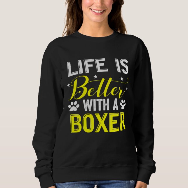 Boxer  Dog Sweatshirt (Vorderseite)