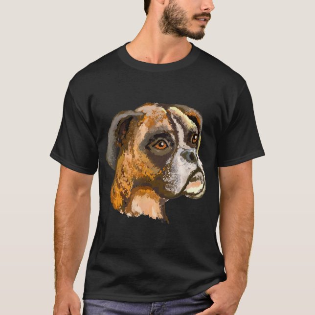 Boxer Dog T - Shirt T-Shirt T-Shirts T Shirt Tshir (Vorderseite)