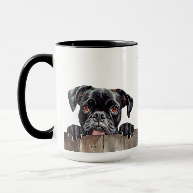 Boxer Dog Tasse (Links)