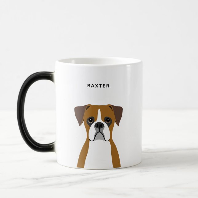 Boxer Dog Tasse (Links)