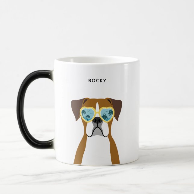 Boxer Dog Tasse (Links)