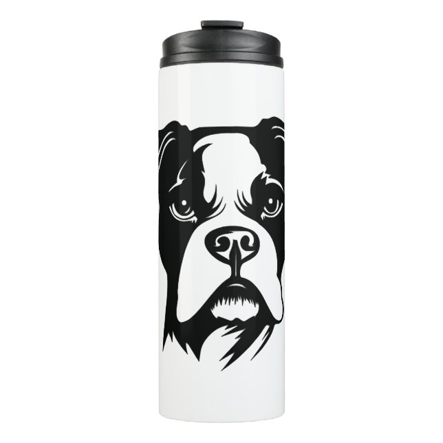 Boxer Dog Thermosbecher (Vorderseite)