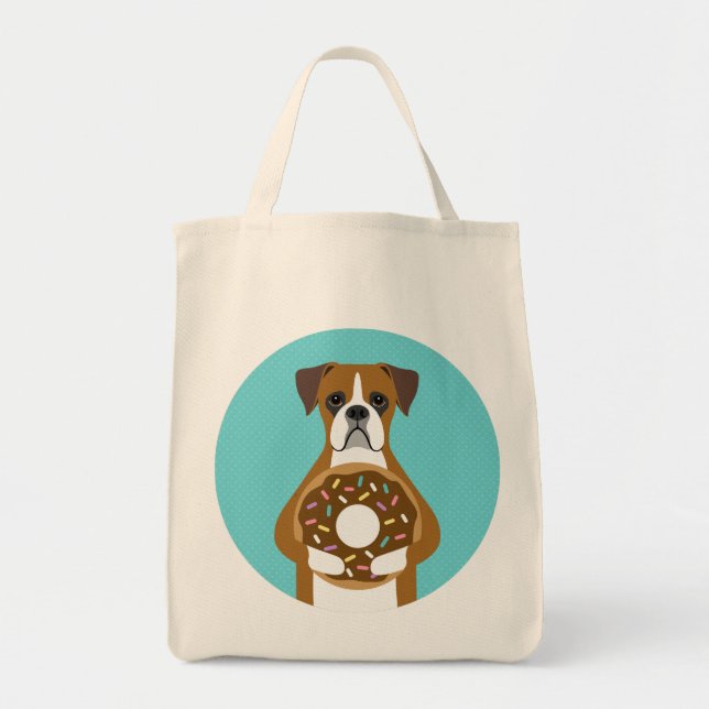 Boxer Dog Tote Bag Tragetasche (Vorne)