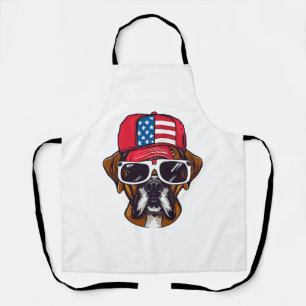 Boxer Dog USA Schürze