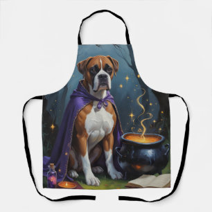 Boxer Dog Whimsical Halloween Malerei Schürze