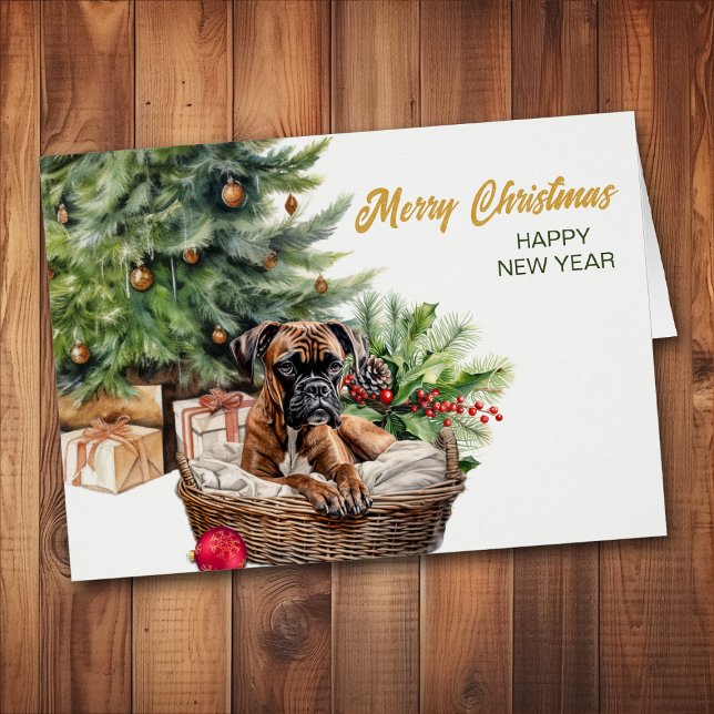 Boxer Dog Wicker Korbweide Weihnachtsbaum (Von Creator hochgeladen)
