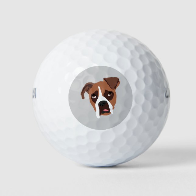Boxer Dog Wilson Ultra 500 Distance Golf Ball (Vorderseite)