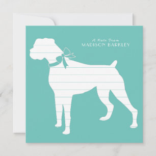 Boxer Doppy Puppy Dankeskarte