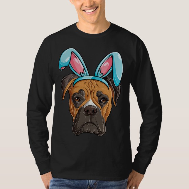 Boxer Easter Bunny Ears Costume  Boys Girls Kids D T-Shirt (Vorderseite)