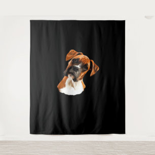 Boxer Ein schöner Boxer Kopfneigung Klassisches T- Wandteppich