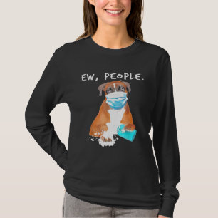 Boxer Ew Leute tragen eine Gesichtsmaske T-Shirt