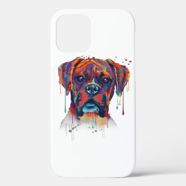 Boxer Face Phonecase, Ipadcase | Hundeliebhaber Case-Mate iPhone Hülle (Rückseite)
