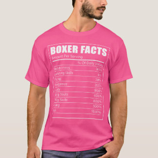 Boxer Fakten Downer Puppy Dog Lover Boxer Dog T-Shirt