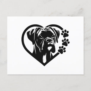 Boxer Feiertagspostkarte