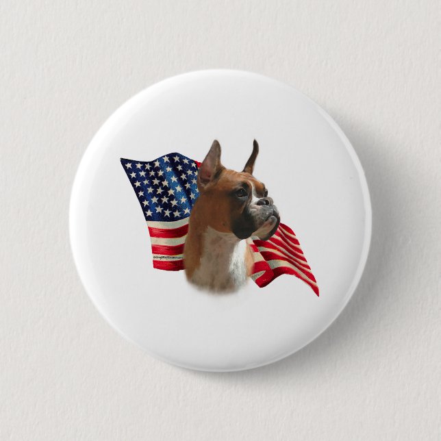Boxer Flag Button (Vorderseite)