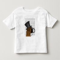 Boxer, formaler Hund und Hut